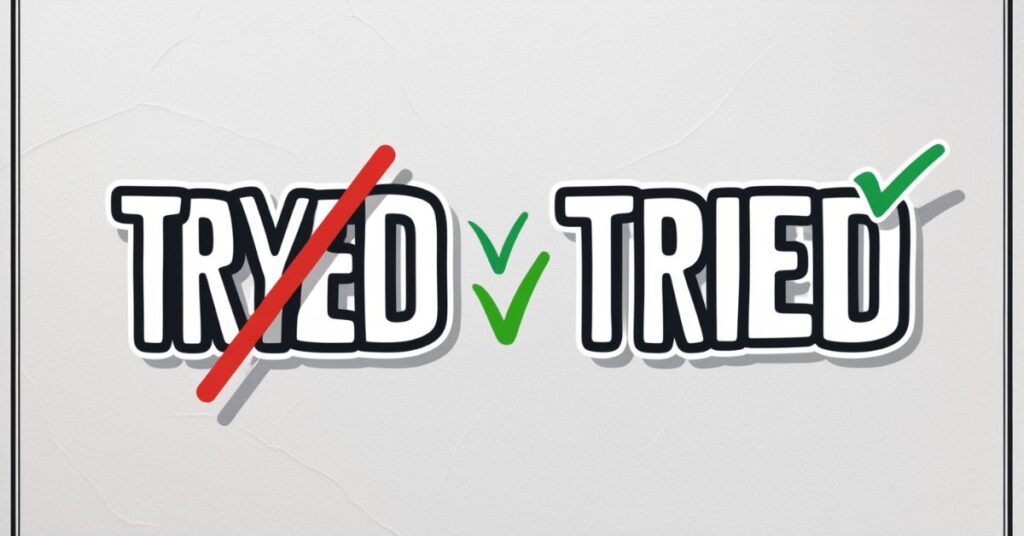 Tryed vs Tried