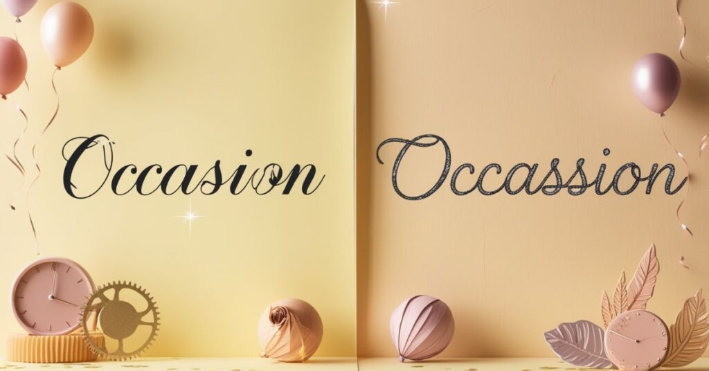 Occasion vs. Ocassion