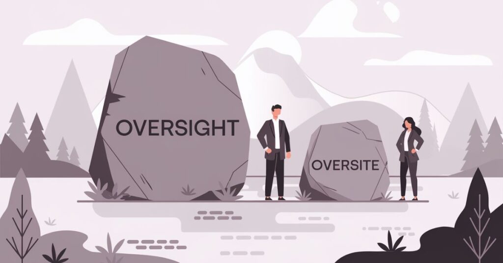 Oversight vs Oversite