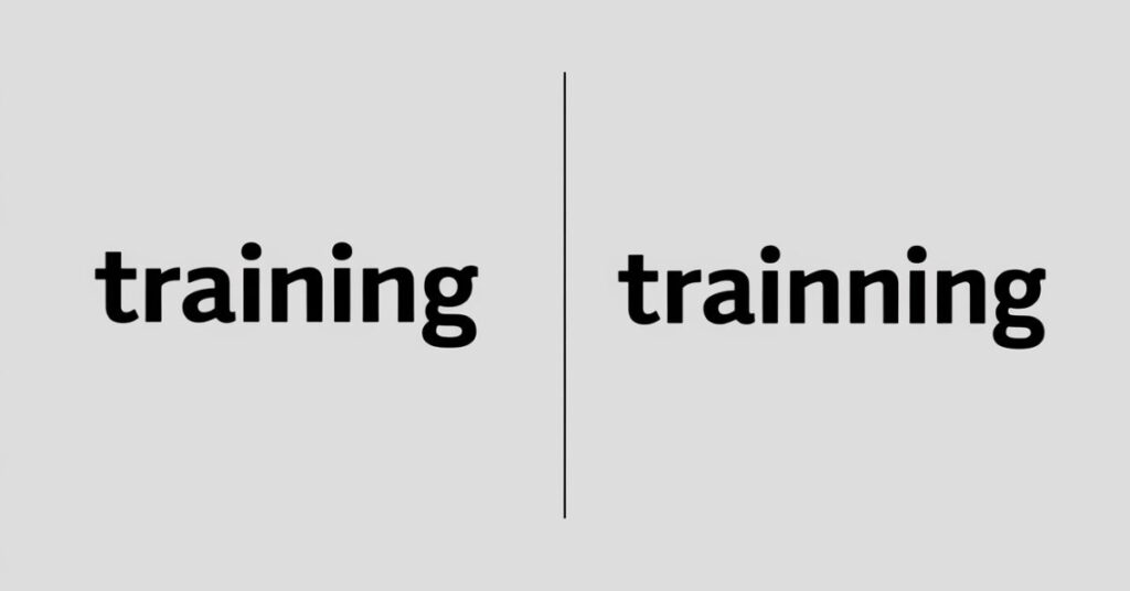 Training vs. Trainning