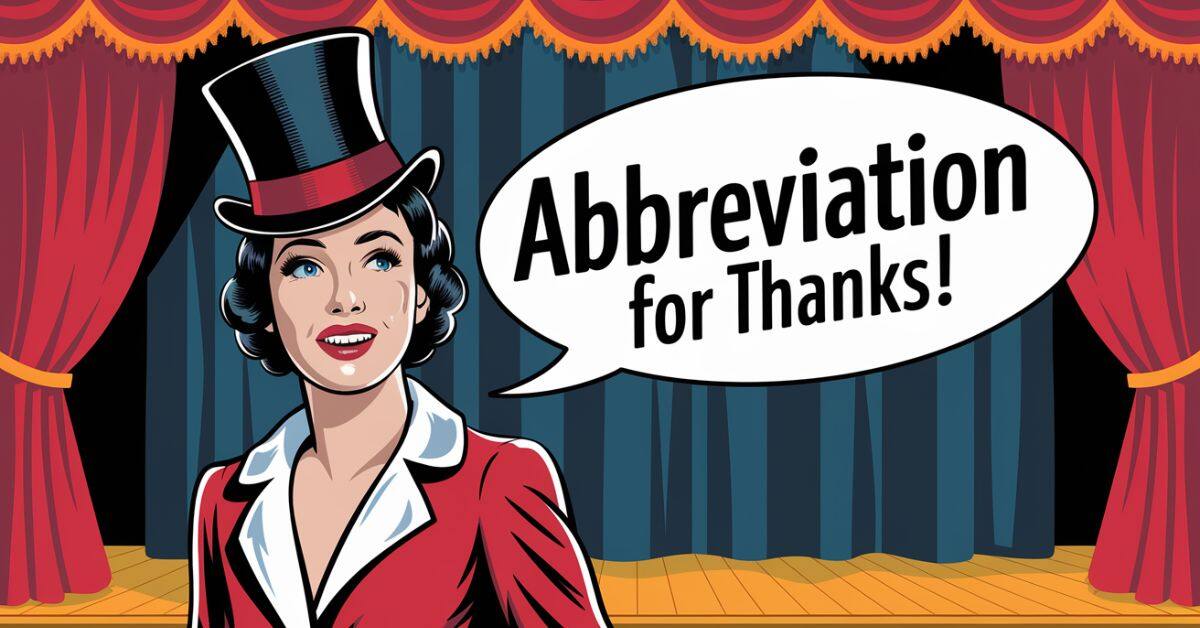 Abbreviation for Thanks