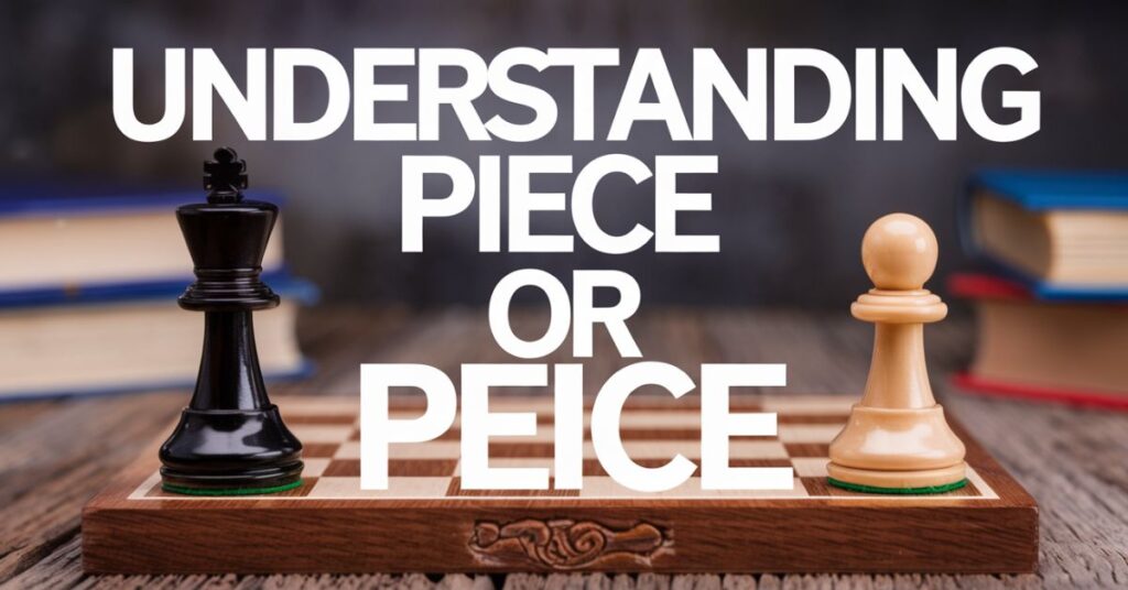 Understanding Piece or Peice