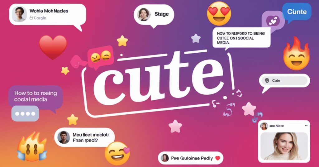 How to Respond to Being Called Cute on Social Media