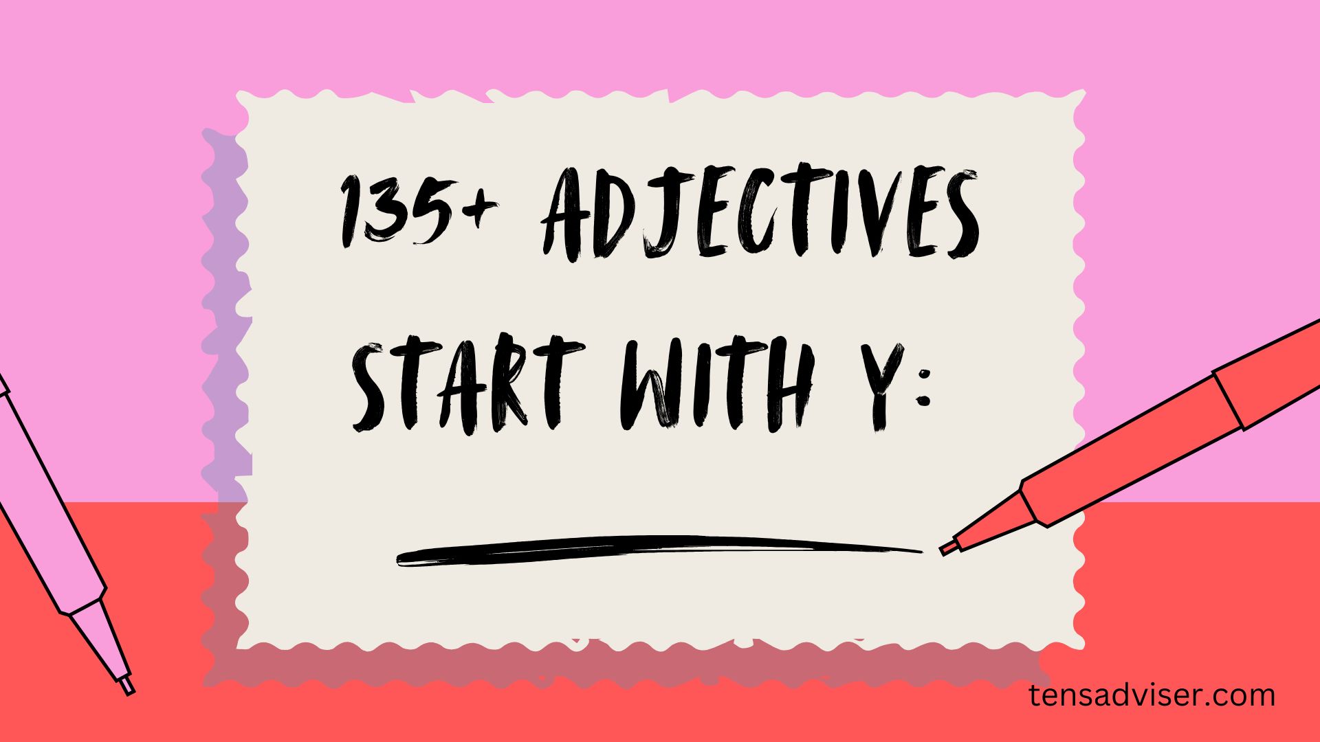 Adjectives Start with Y