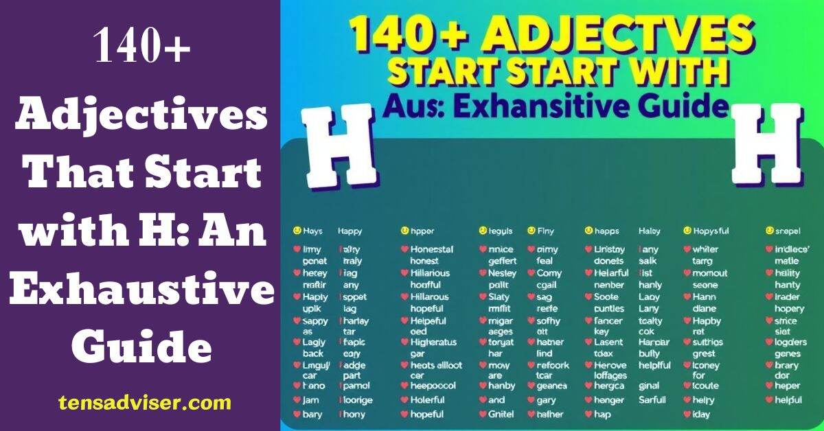 Adjectives That Start with H