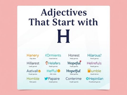 Adjectives That Start with H