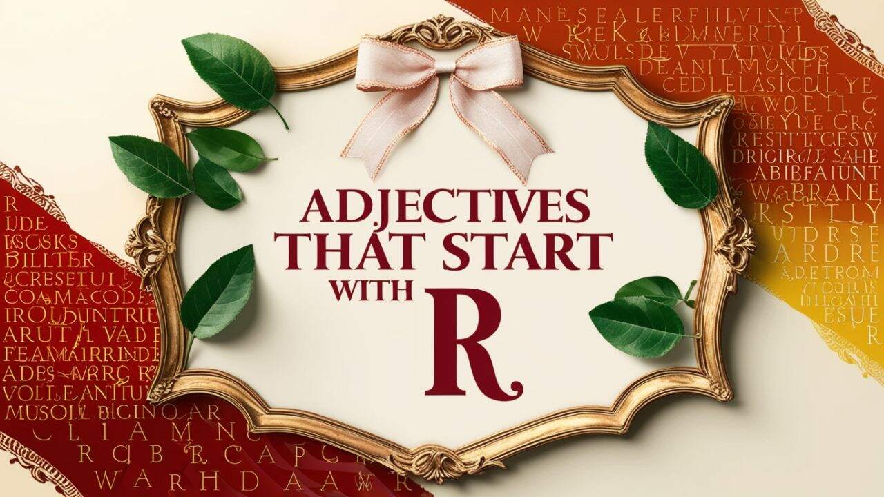 Adjectives That Start with R