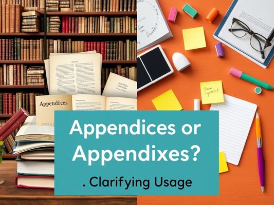 Appendices or Appendixes