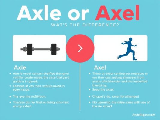 Axle or Axel: What’s the Difference?