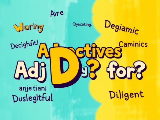 What Are Adjectives for D?