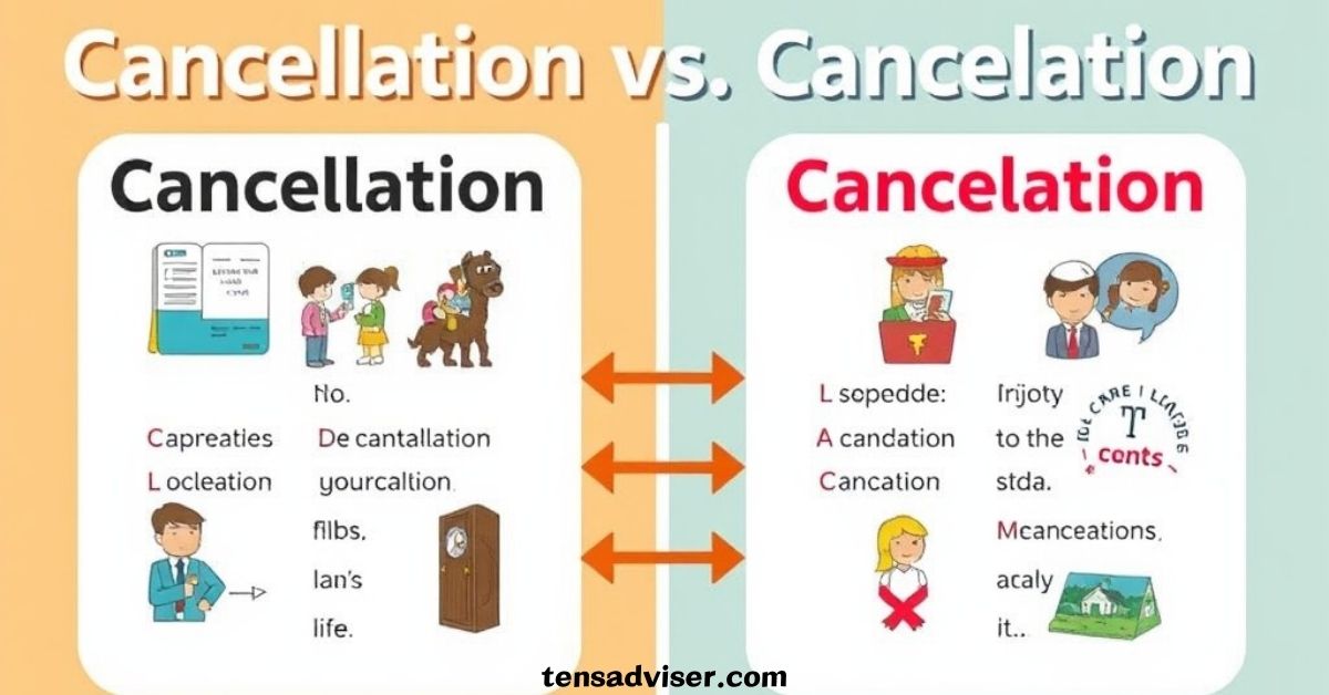 Cancellation vs Cancelation