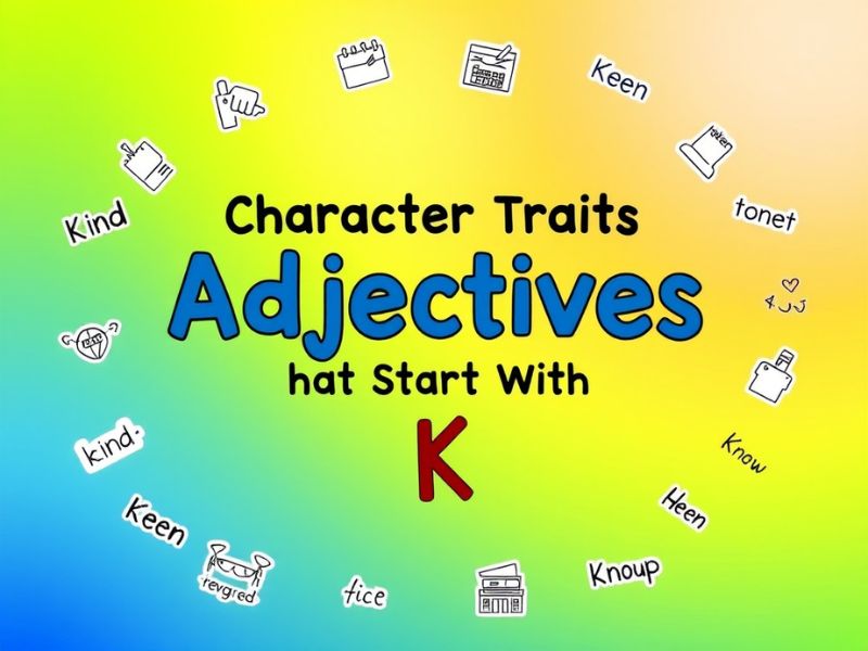 Character Traits Adjectives That Start With K
