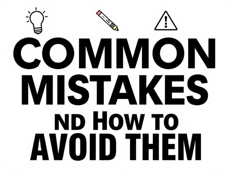 Common Mistakes and How to Avoid Them