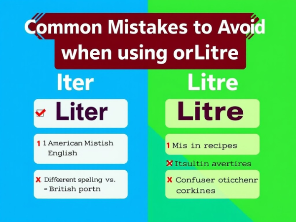 Common Mistakes to Avoid when Using Liter or Litre