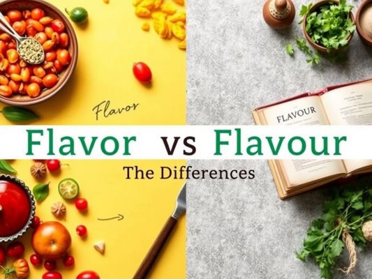 Flavor vs Flavour