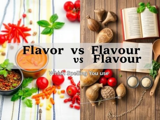 Flavor vs Flavour