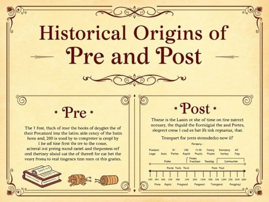 Historical Origins of Pre and Post