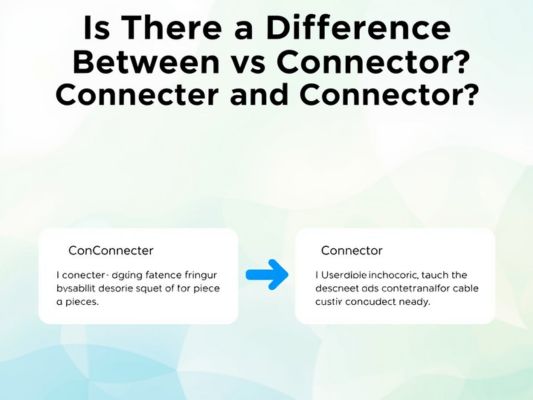 Difference Between Connecter and Connector