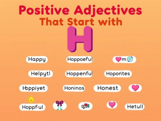 Positive Adjectives That Start With H
