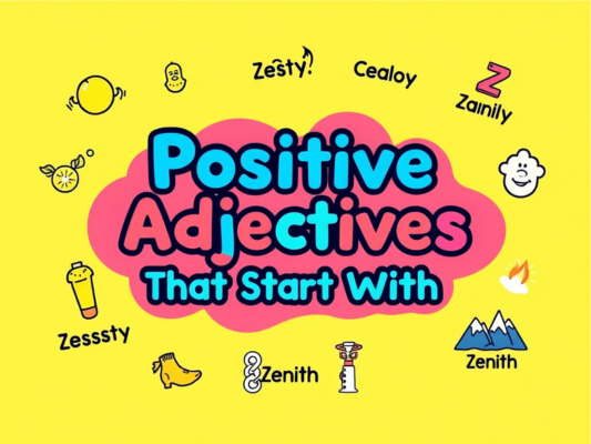 Positive Adjectives That Start With Z
