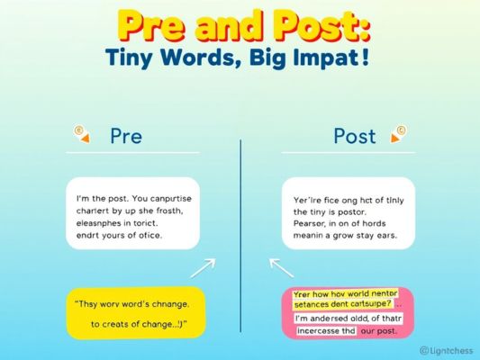 Pre and Post: Tiny Words, Big Impact!