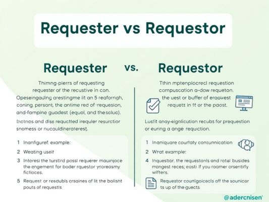 Requester vs Requestor