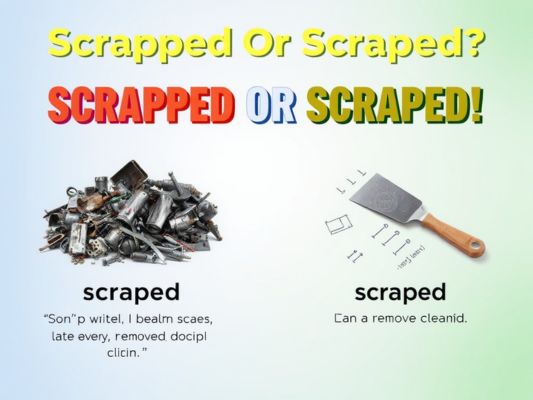 Scrapped Or Scraped