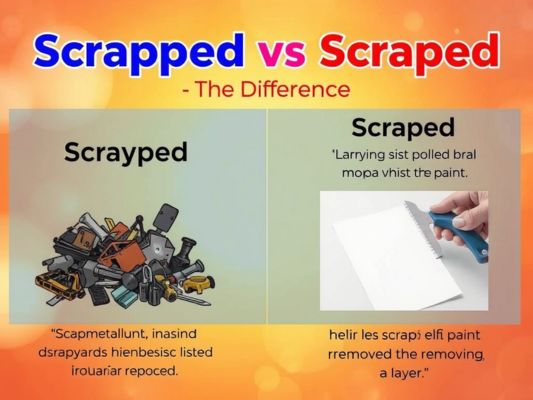 Scrapped vs Scraped