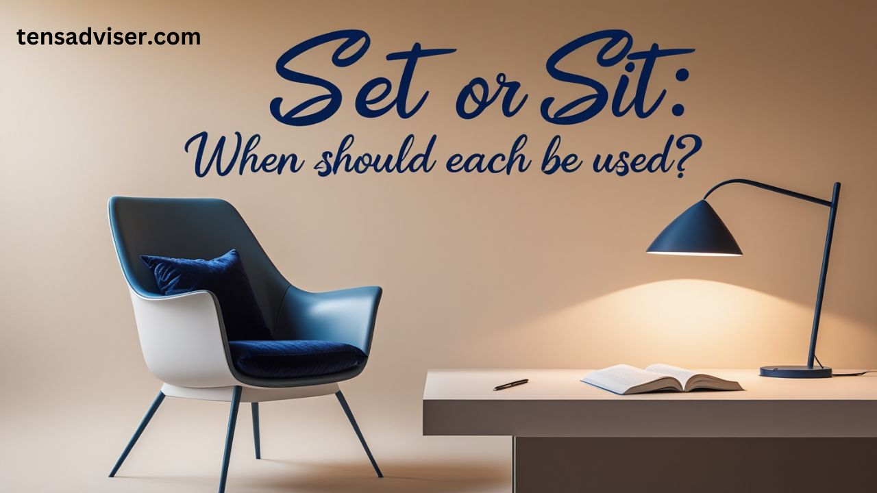 Set Or Sit When Should Each Be Used