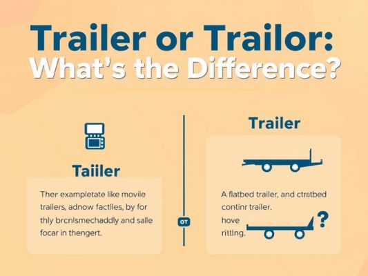 Trailer or Trailor: What's the Difference?