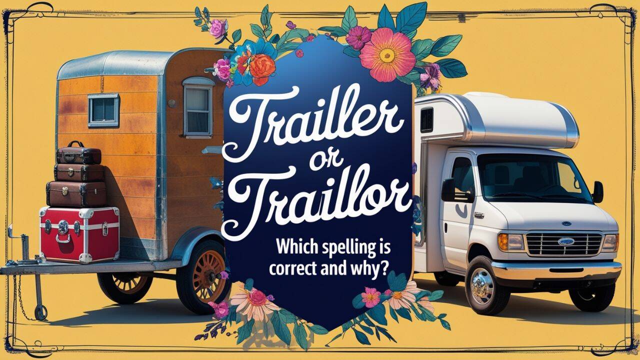 Trailer or Trailor: Which Spelling Is Correct and Why?