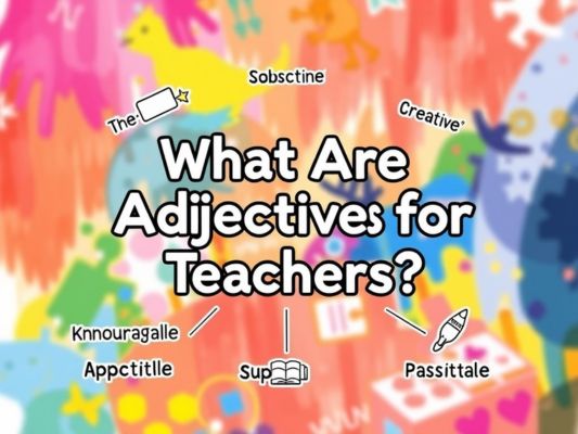 What Are Adjectives for Teachers?