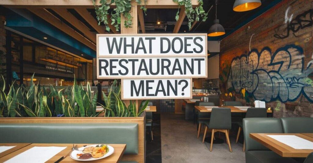 What Does Restaurant Mean?