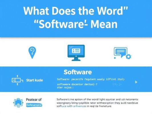 What Does the Word “Software” Mean?