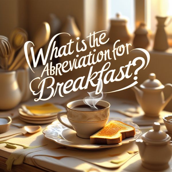 What is the Abbreviation for Breakfast?