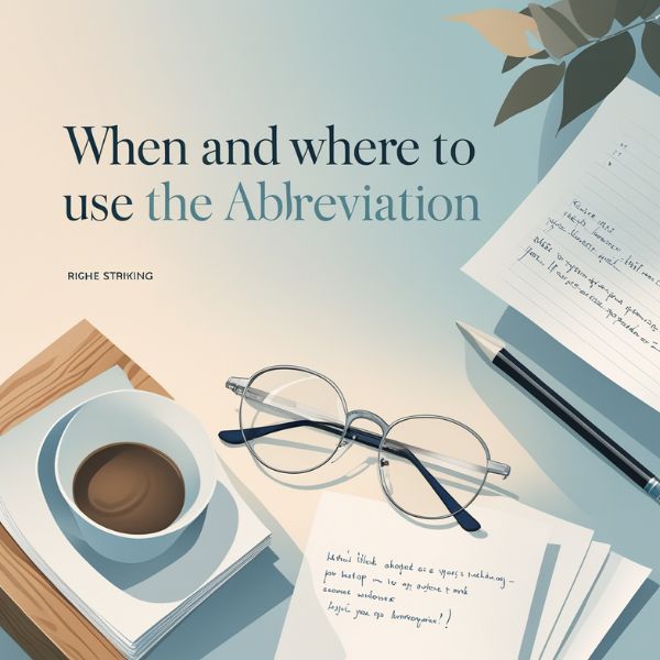 When and Where to Use the Abbreviation